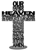 Standing Prayer Cross Decor